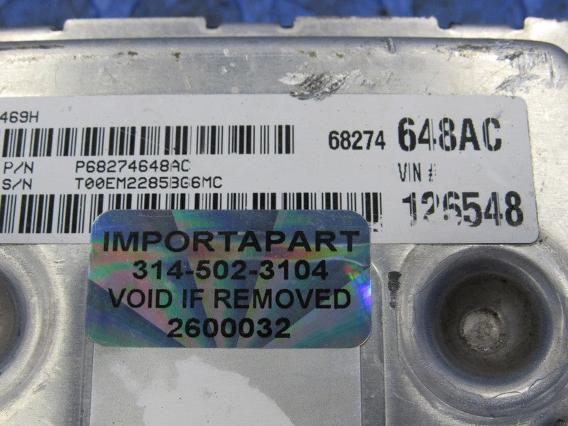 PROGRAMMED PLUG & PLAY 16 Dodge Journey 3.6 ECM 68274648AC 648 PROG 00