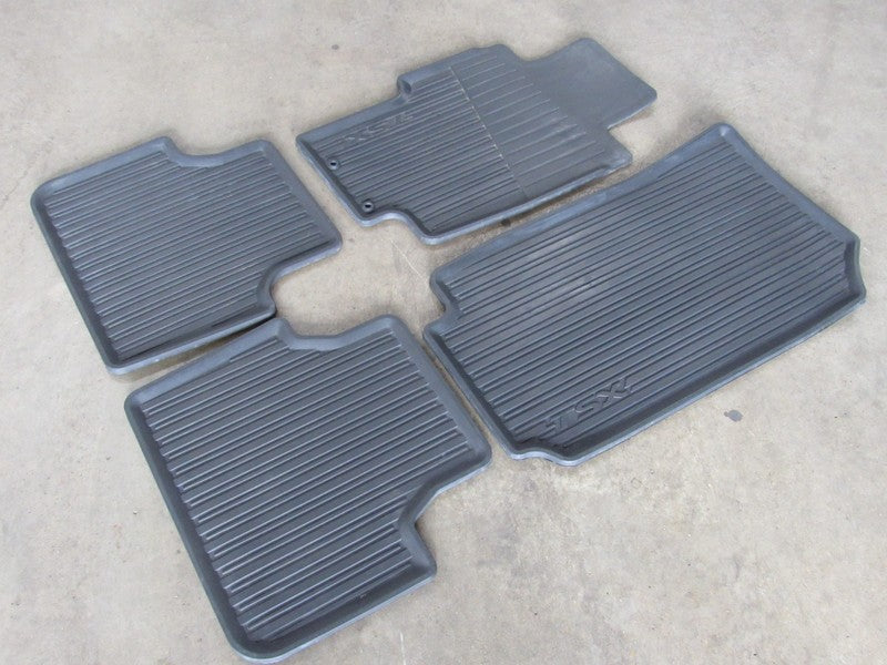 04-08 Acura TSX Original All-Season Black Rubber Floor Mats Set Liners
