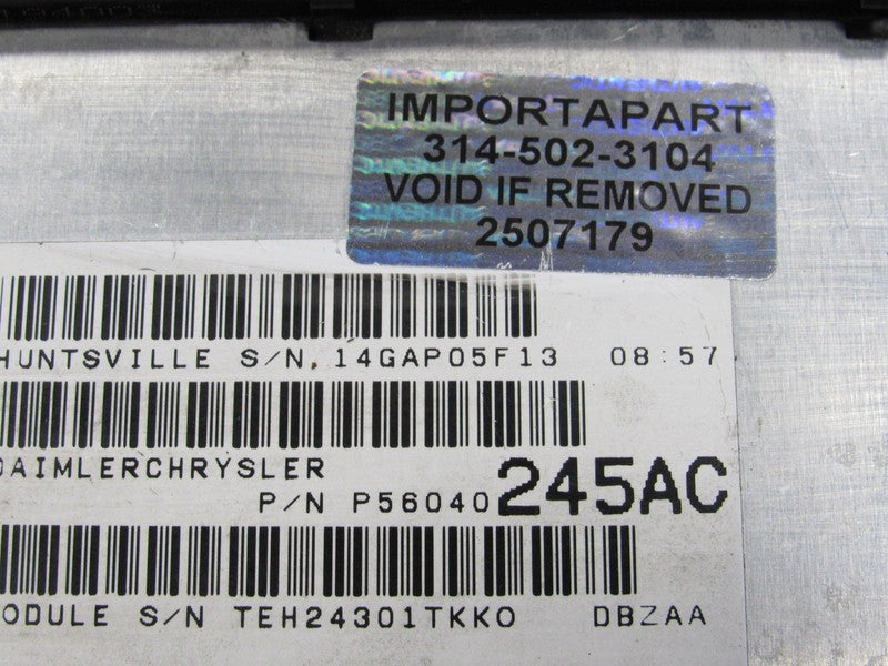 PROGRAMMED PLUG & PLAY 01 Dodge Durango 5.9L ECM 56040245AC 245 PROG 7