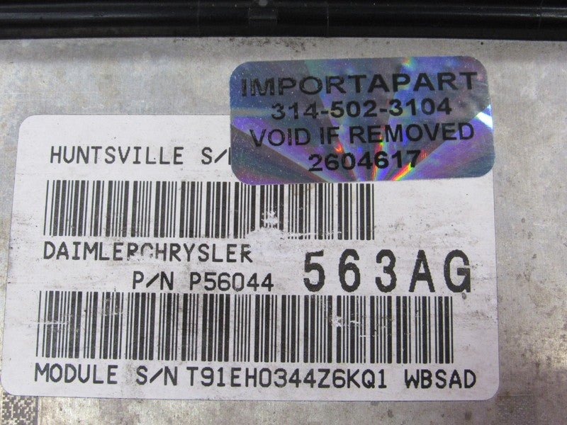 PROGRAMMED PLUG & PLAY 04 Grand Cherokee 4.0L ECM 56044563AG 563 PROG 