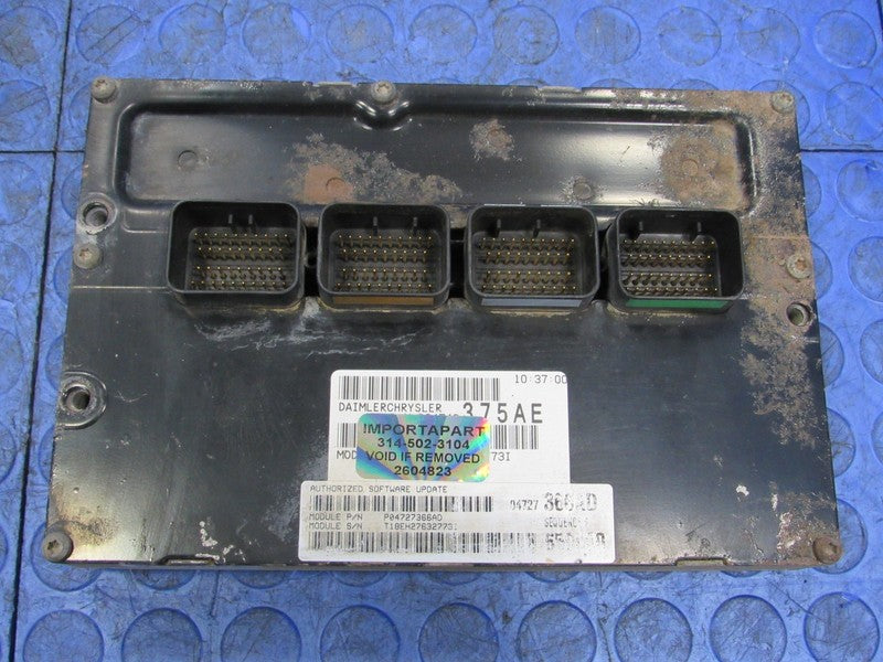 PROGRAMMED PLUG & PLAY 04 Caravan Town&Country 3.8L ECM 04727366AD 366