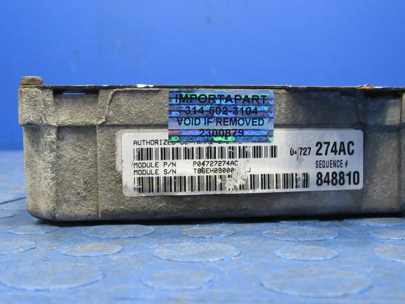 PLUG & PLAY 00 Caravan Voyager 2.4L Engine Computer ECU 04727274 PROG 