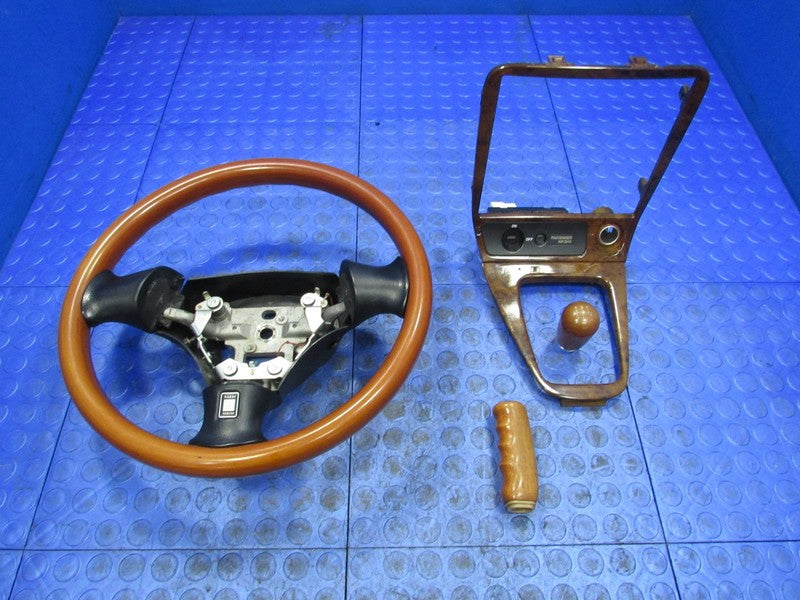 01 Miata SE NB Nardi Wood Grain Steering Wheel Shift Knob E-Brake Trim