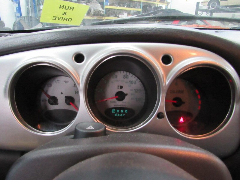 04-05 PT Cruiser Autostick Instrument Cluster Speedometer Odometer 158