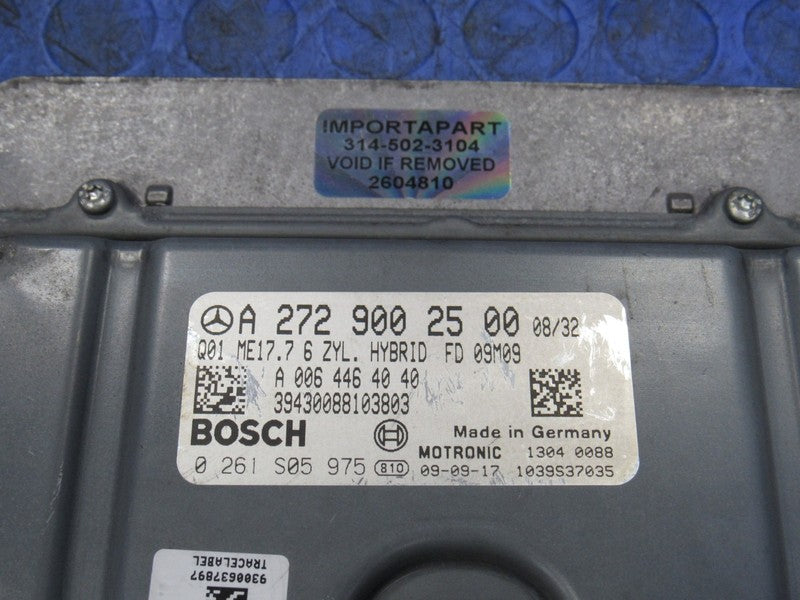 10 Mercedes-Benz S400 ECU ECM PCM Engine Computer UNLOCKED 272 900 25 