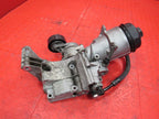 03-05 BMW E60 525i 530i M54 Oil Filter Housing Bracket w/ Tensioner 17