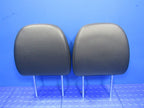 14-18 Mitsubishi Outlander Front Left Right Head Rests Leather Black S