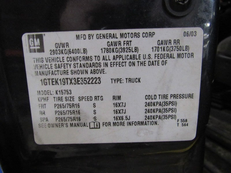 03-04 Sierra Silverado ABS Anti Lock Brake Pump