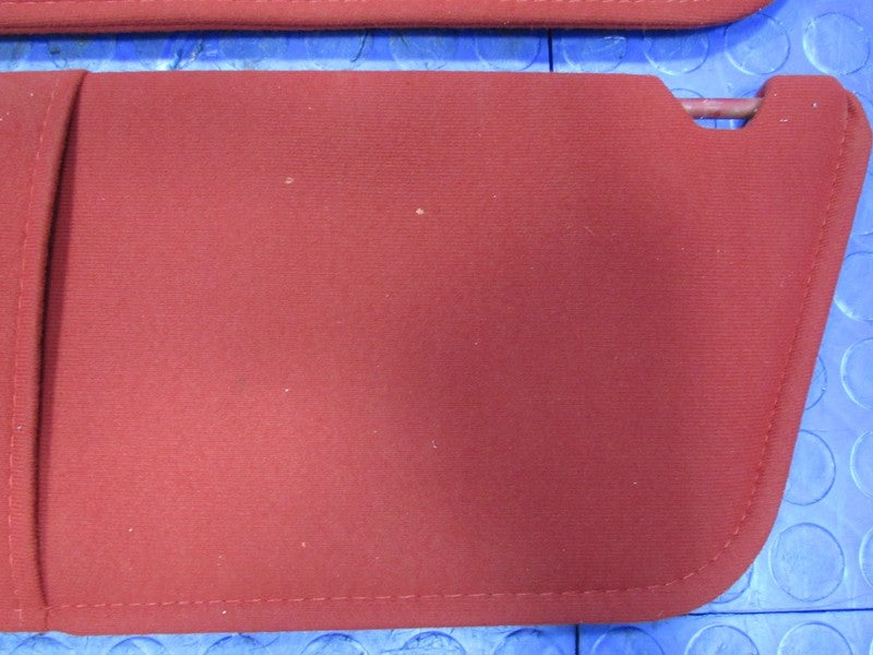 87-96 F150 F250 F350 Bronco Right Left Sun Visor Shade Red Pair Set 54