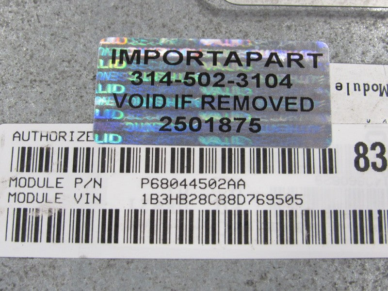 PROGRAMMED PLUG & PLAY 08 Dodge Caliber 1.8L MT FWD ECM 68044502AA 502