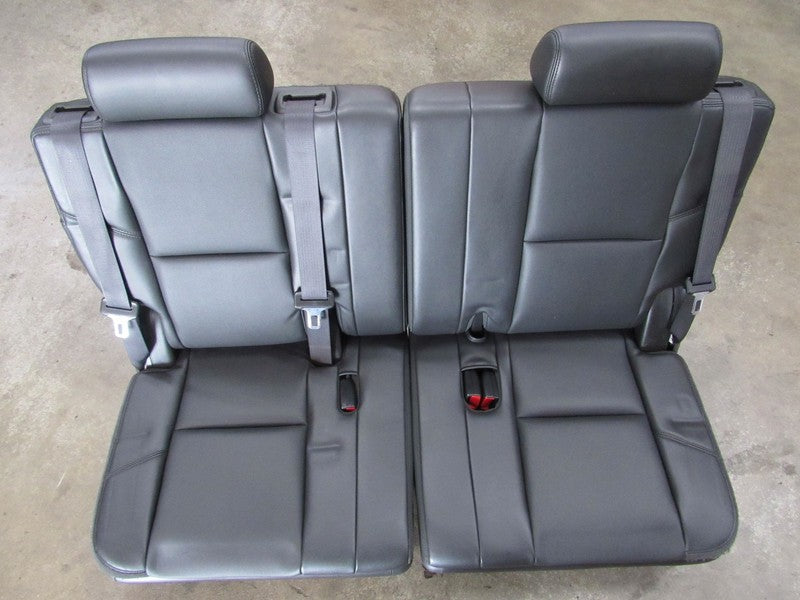07-14 Tahoe Yukon Suburban Escalade Black Leather Third 3rd Row Seat 3