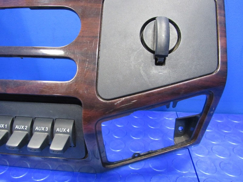 08-10 Ford F250 F350 Super Duty Heater Radio Bezel Surround Trim Woodg
