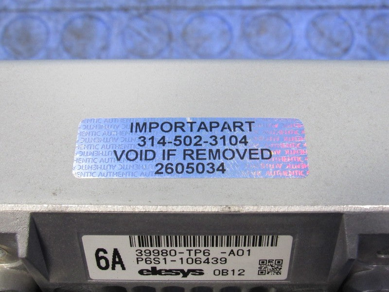 13-15 Honda Crosstour 3.5L V6 EPS Power Steering Module 39980-TP6-A01 