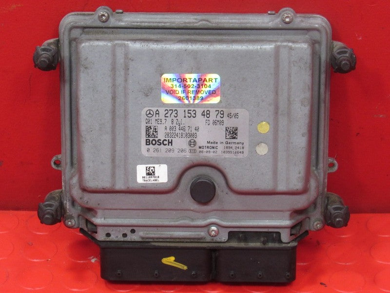 07-08 Mercedes GL450 X164 ECU ECM PCM Engine Computer UNLOCKED 273 153