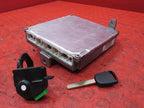 04-05 Honda Civic LX VP AT ECU ECM PCM Engine Computer Key Set 37820-P