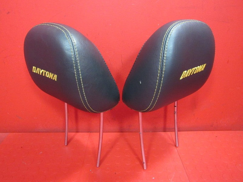 06 Dodge Charger Daytona RT Top Banana Front Set Seat Headrest Black/Y