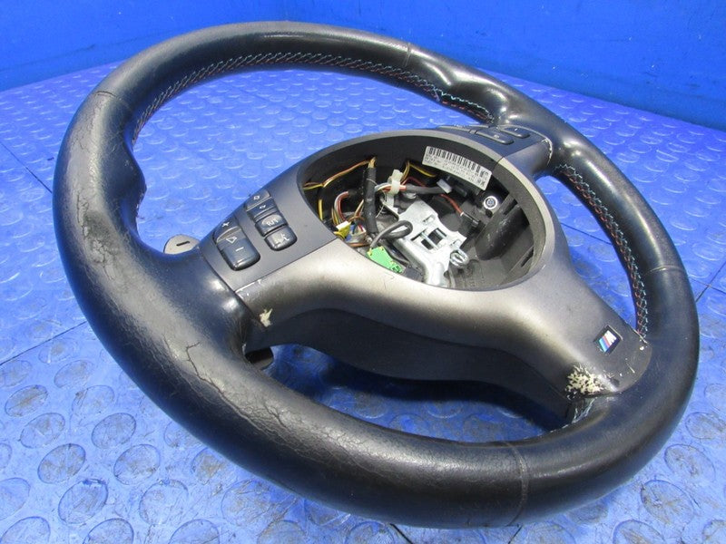 01-06 BMW M3 SMG E46 Sports Steering Wheel Multifunction Black 5061