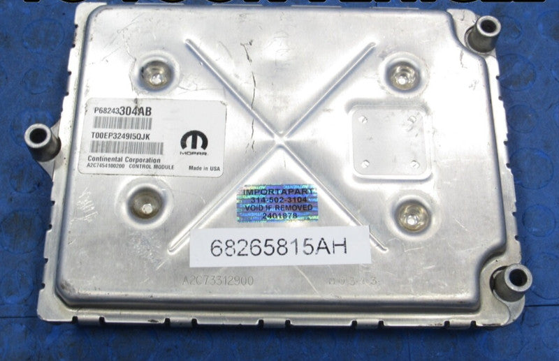 VIN PROGRAMMED 16 Ram 1500 3.6L Engine Computer ECU 68265815 PROG 1878