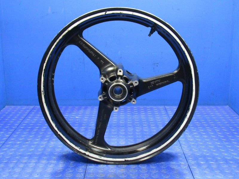 03-04 Honda CBR600RR CBR 600RR 17" Front Alloy Wheel Rim OEM Black 009