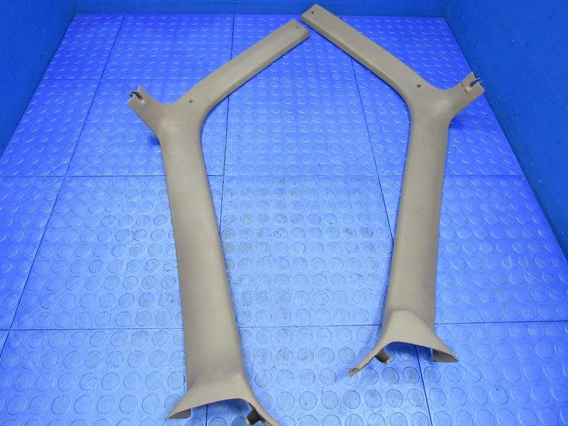 92-96 Ford F150 F250 F350 Bronco Right Left A-Pillar Trim Set Tan Moch