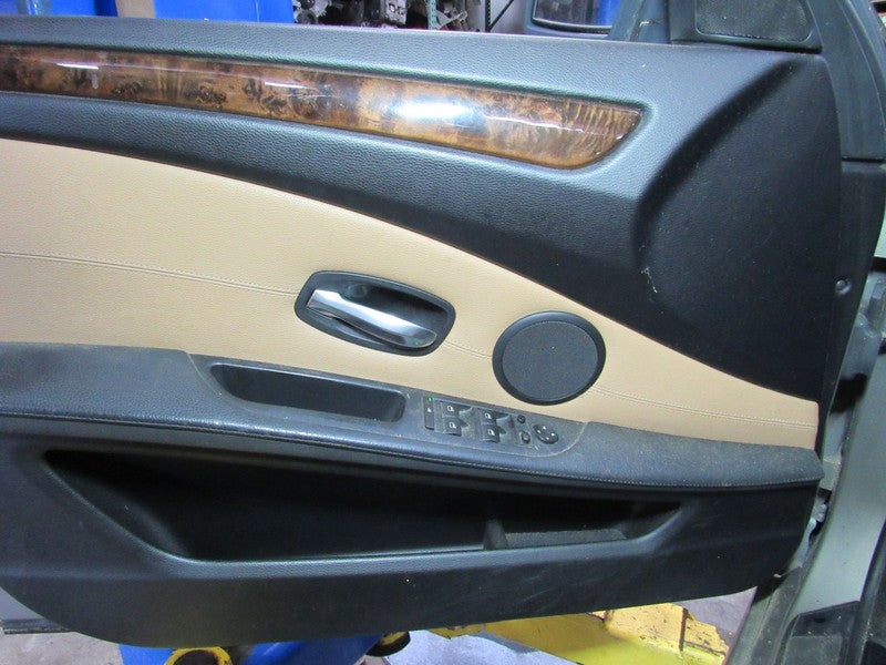 08-10 BMW 528 535 550 Left LH Driver Side Front Door Trim Panel Natura