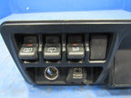 03-06 Jeep Wrangler TJ Dash Defrost Switch Trim Power Outlet Bezel Bla