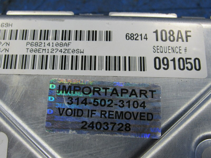 PROGRAMMED PLUG & PLAY 14 Charger 300 3.6L RWD ECU PCM 68214108AF 108 