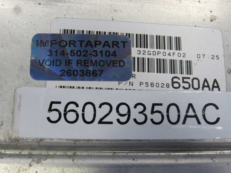 PROGRAMMED PLUG & PLAY 02 Dodge Dakota 4.7L MT ECU PCM 56029350AB 350 