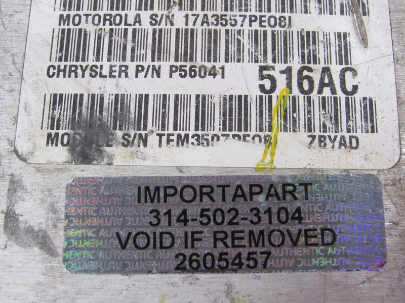PLUG & PLAY 98 Jeep Grand Cherokee 5.2L ECU Engine Computer 56041516 P