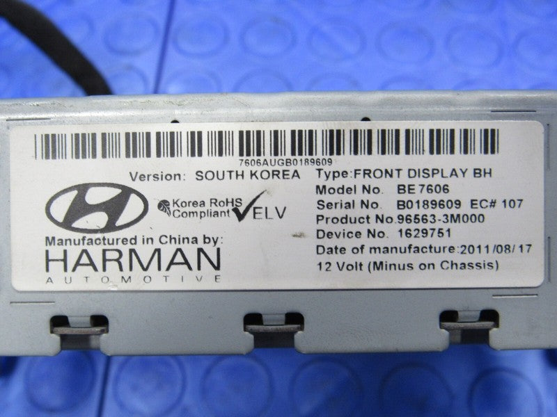09-14 Hyundai Genesis Touch Screen Navigation Radio Bezel 96563-3M000 