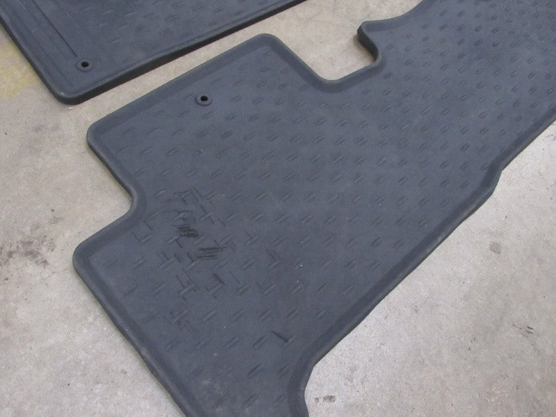 07-13 Acura MDX Accessory Black Rubber All Season Floor Mats Set OEM 4