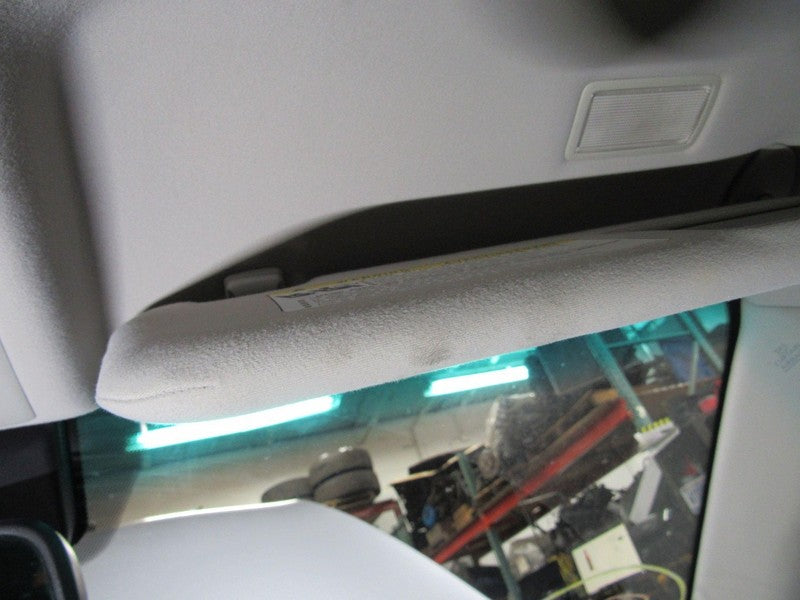 07-09 Lexus LS460 Right RH Passenger Side Gray Cloth Sunvisor Sun Viso