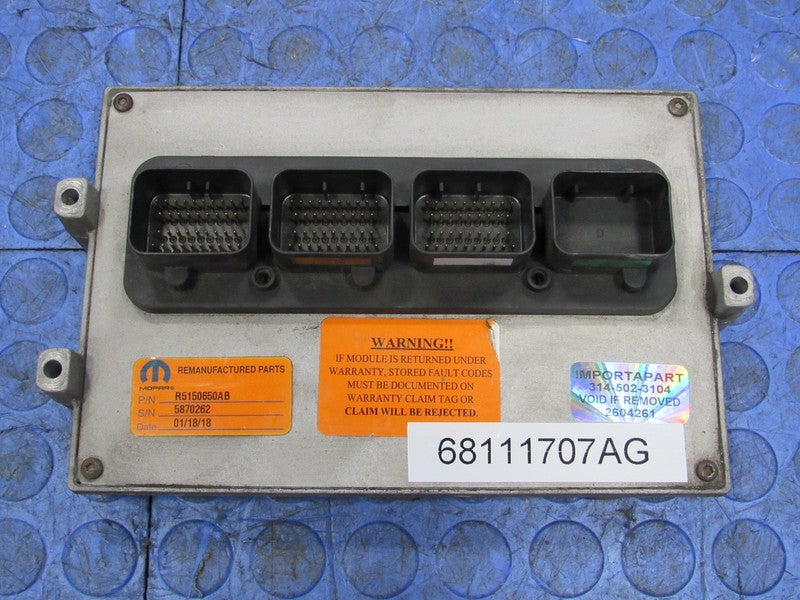 PROGRAMMED PLUG & PLAY 12 Dodge Durango 3.6 V6 4X2 ECM 68111707AG 707 