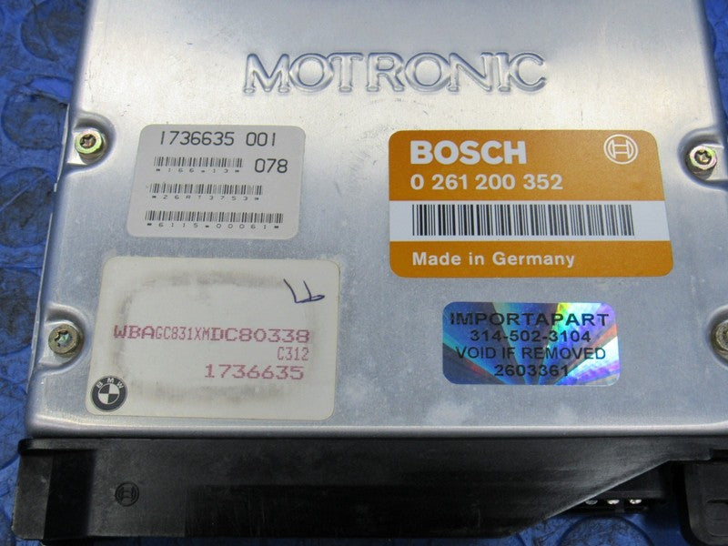 91-92 BMW 750iL 850i M70B50 DME ECU ECM PCM Engine Computer 0 261 200 