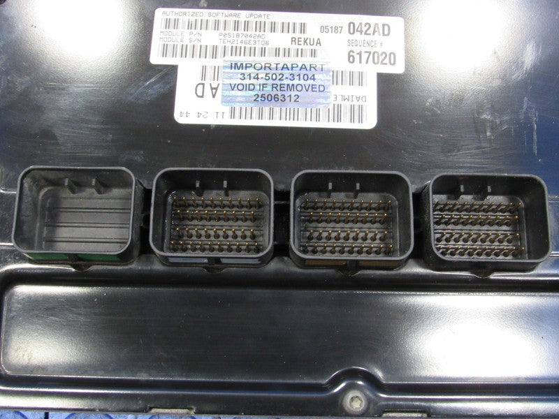 PROGRAMMED PLUG & PLAY 07 Grand Cherokee 3.7L ECM 05187042AD 042 PROG 