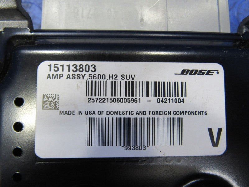 04-07 Hummer H2 Bose Luxury Audio Stereo Radio Amplifier Amp 15113803 
