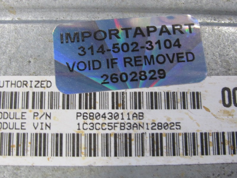 PROGRAMMED PLUG & PLAY 10 Avenger Sebring 2.4L AT ECU 68043011AB 011 P