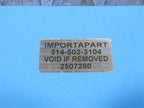 06-11 Honda Civic Si FG2 FA5 K20Z3 Engine Oil Cooler Housing Bolt Join