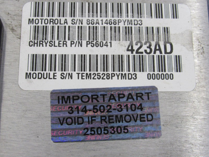 PROGRAMMED PLUG & PLAY 99 Jeep Grand Cherokee 4.0L ECM 56041423AD 423 