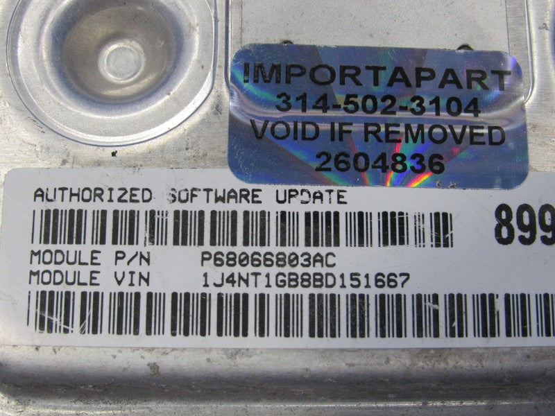 PROGRAMMED PLUG & PLAY 11 Compass Patriot 2.4 FWD ECU 68066803AC 803 P
