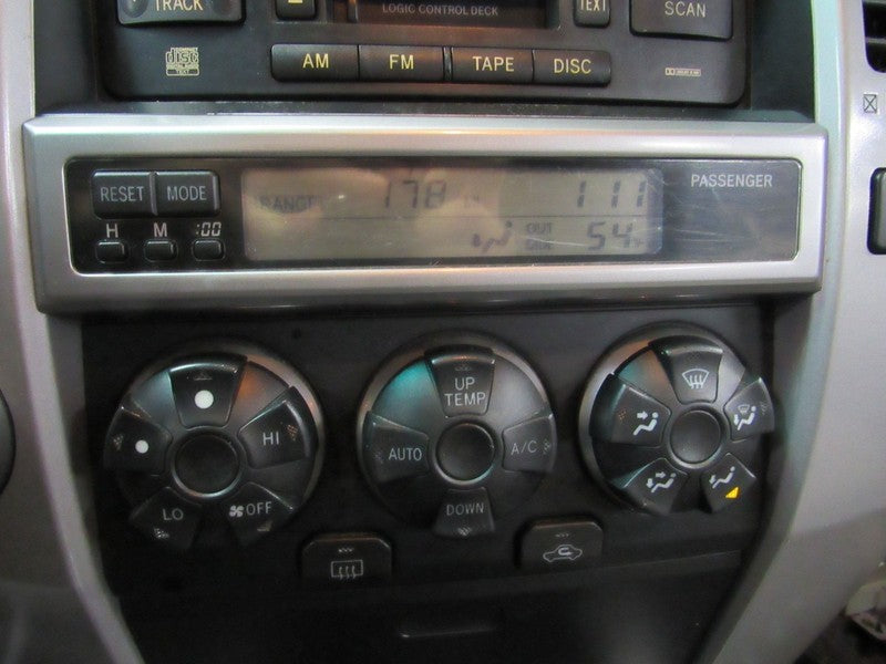 03-04 Toyota 4Runner AC Heater Climate Control Panel W/O Bezel