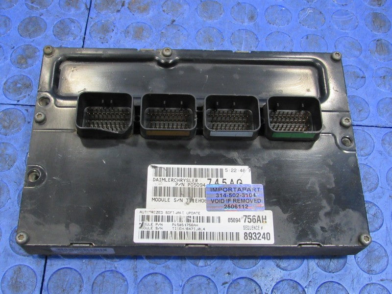 PROGRAMMED PLUG & PLAY 07 Chrysler Pacifica 3.8 FWD ECM 05094756AH 756