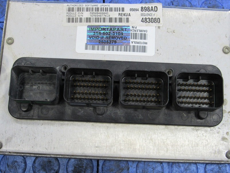 PROGRAMMED PLUG & PLAY 06 Grand Cherokee 3.7 V6 AWD ECM 05094898AD 898
