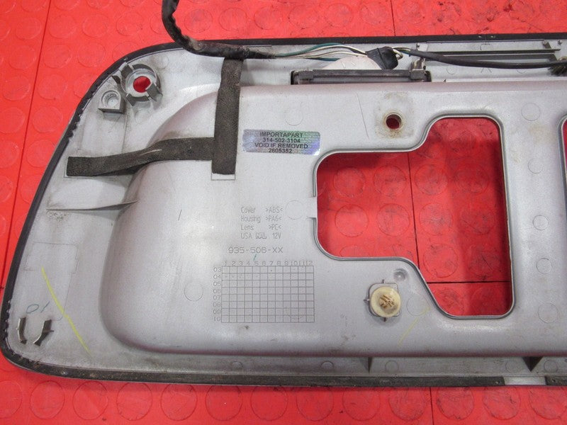 01-07 Toyota Sequoia Rear Hatch Lift Gate License Plate Trim Silver Me