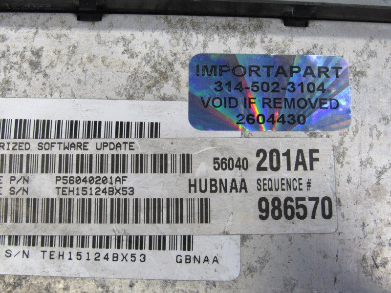 PROGRAMMED PLUG & PLAY 02 Dodge Ram Truck 4.7L AT ECM 56040201AF 201 P