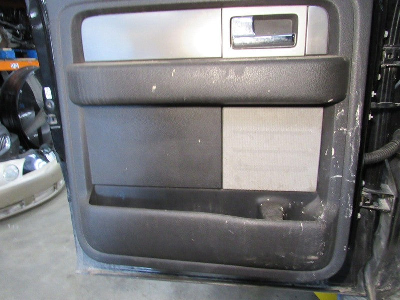 12-14 Ford F-150 Crew Cab Left LH Driver Side Rear Door Trim Panel Bla