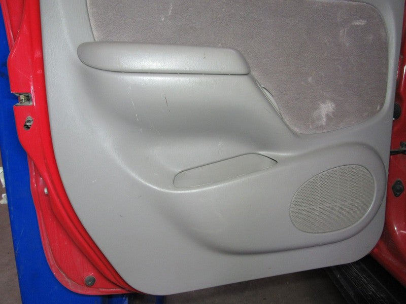 01-04 Tacoma Crew Cab Left LH Driver Side Rear Door Trim Panel Gray FK