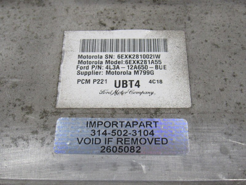 04 Ford F150 5.4L 4x4 ECU ECM PCM Engine Computer UBT4 4L3A-12A650-BUE