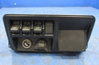 03-06 Jeep Wrangler TJ Dash Defrost Switch Trim Power Outlet Bezel Bla