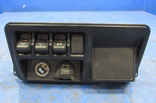 03-06 Jeep Wrangler TJ Dash Defrost Switch Trim Power Outlet Bezel Bla